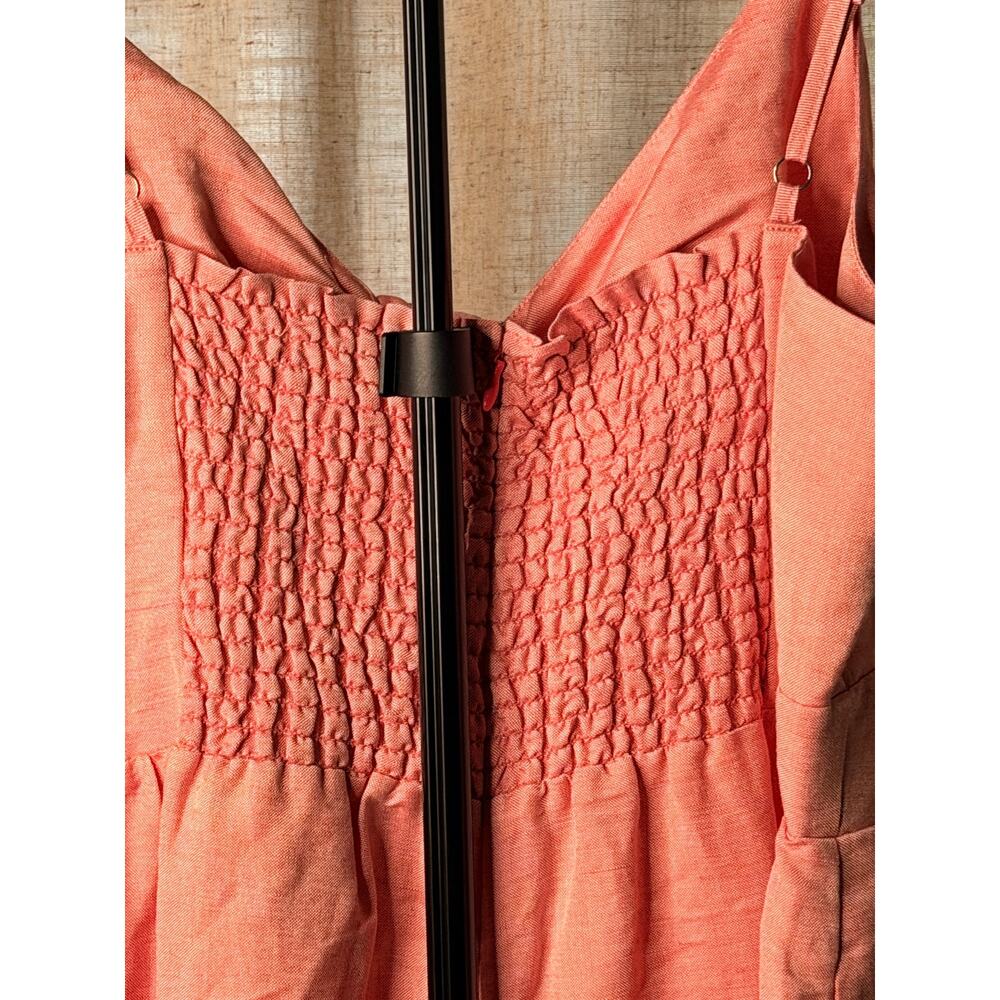 Loft pink linen blend jumpsuit NWT 12 - Picture 5 of 8